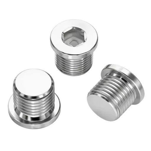 High Pressure Stainless Steel BSP Male Hollow Hex Plug Hydraulic Pipe Fitting for Industrial High Pressure Systems