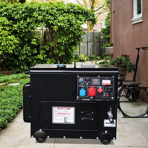 Factory Price Silent Type Diesel Generator 6KW 8KW 10KW 15KW 20KW Auto Start with ATS+Wheels+Gas 50/60Hz 1/3 Phase