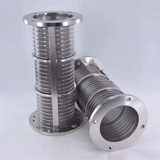 SS304 Wedge Wire Screen Cylinder Screw Press Filter Basket for Farm Cow Dung Dewatering Machine