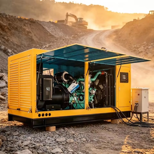 Long Continuous Running Time Steady Power Diesel Generator Set Open Silent Type for Remote Sites Island Resorts and Industrial