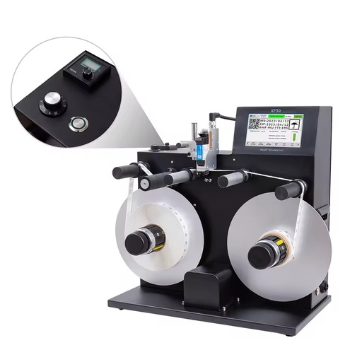 OEM/ODM XF30-1 Automatic Label Printer Marking and Rewinding Equipment High Speed Marking Machine