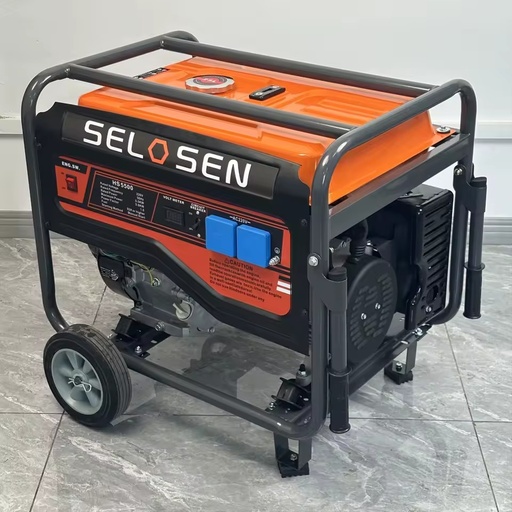 Factory Gasoline Generator 4-Stroke 6kW 110V 220v 380v AC Three Phase 50/60Hz Industrial Use Inverter 5kva Standby Generator