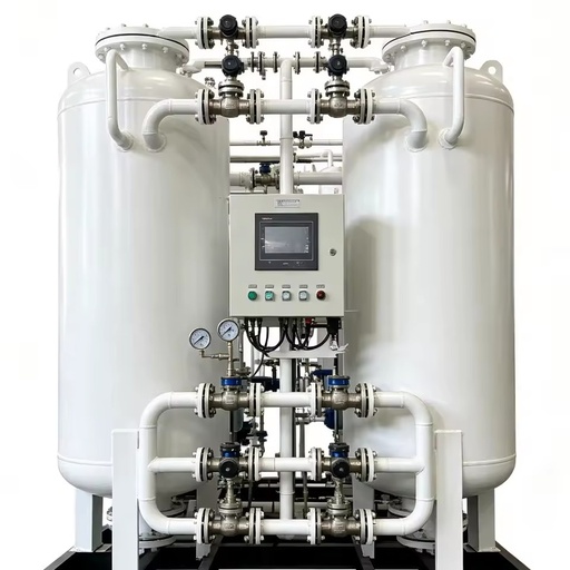 High Efficiency PSA Oxygen Generator Adjustable Output Gas Machine High Safety Level 2-Year Warranty for Glass Waste Water