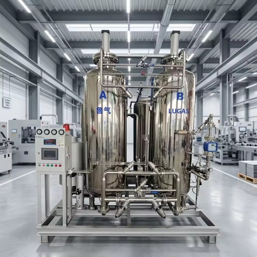 Skid-mounted, High-flow, High-purity Nitrogen Generator Specifically Designed for Semiconductor Plants, with CE Certification.