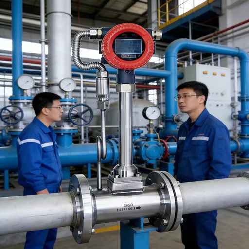 Long Service Life Stainless Steel Liquid Gas Steam Multi-medium 420ma Pulse Output High Precision Air Vortex Flow Meter for