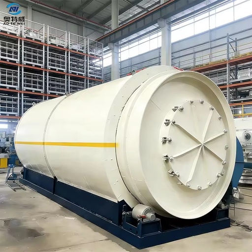 Modular End of Life Tires Petroleum Sludge Post Consumer Plastics Converting Into Fuel Oil Intermittent Pyrolysis Equipment