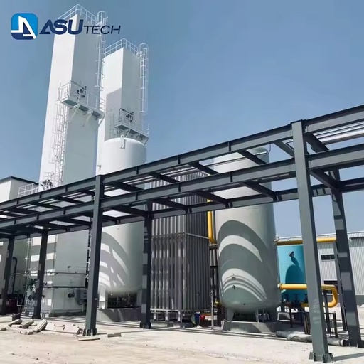 Large Scale High Purity PLC Controlled Cryogenic Liquid Oxygen & Nitrogen Plant with Motor and Pump High Productivity