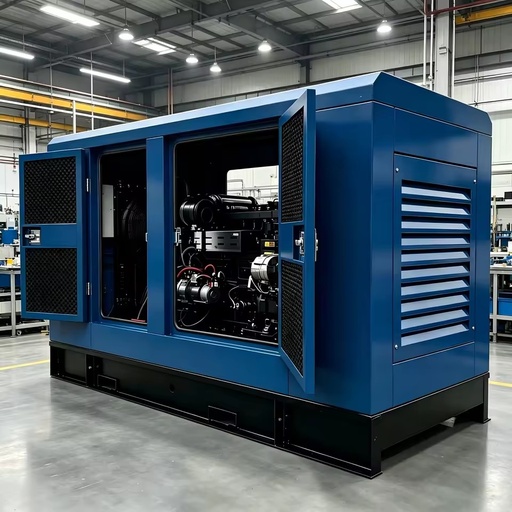 Industrial Soundproof Water Cooled Diesel Generator Silent Canopy Type Single & Three Phase Emergency Power Generating Set