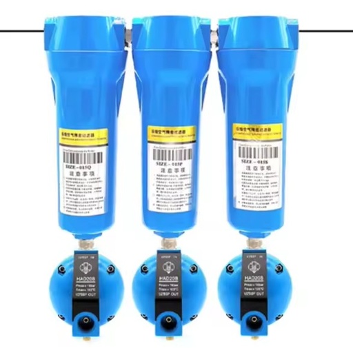 High Efficiency Energy Saving Aluminum Alloy Air Compressor Dryer Precision Filter In-line Compressed Spare Parts