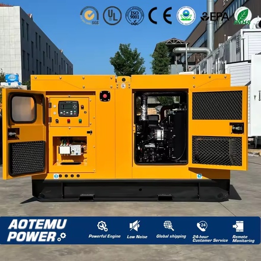 Commercial Emergency Silent Water Cooled Diesel Generator Silent Canopy Type 20KW 60KW 120KW 150KW Generating Unit