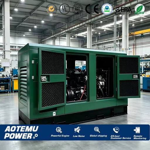 100KW 125KVA Water Cooled 3 Phase diesel Generator Power Supply Genset Silent diesel Generator