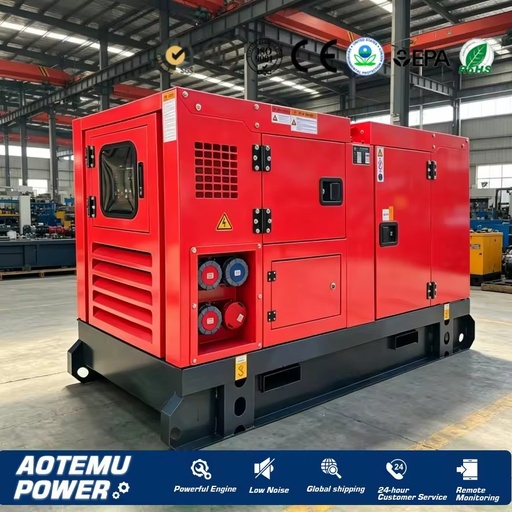 Diesel Generator 20KVA 30KVA 40KVA 50KVA 60KVA 75KVA 80KVA 100KVA with Optimized Airflow Canopy for Efficient Heat Dissipation