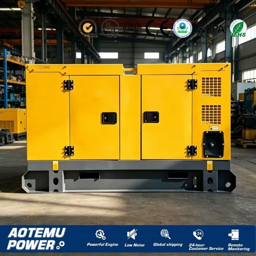 20kW 30KW 50KW 80KW 100KW Silent Diesel Generator Set with Auto Start and Large Capacity Fuel Tank for 24H Operation