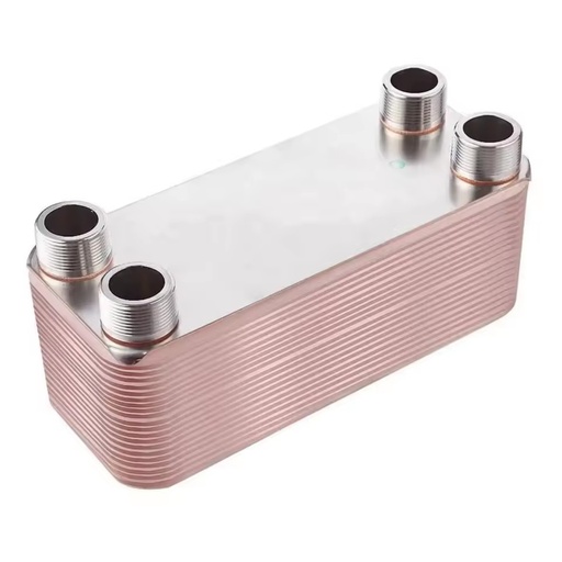 Brazed Refrigerant Heat Exchanger for Gas Boiler & Air Dryer High Efficiency 380V CE Certified Core Motor Components