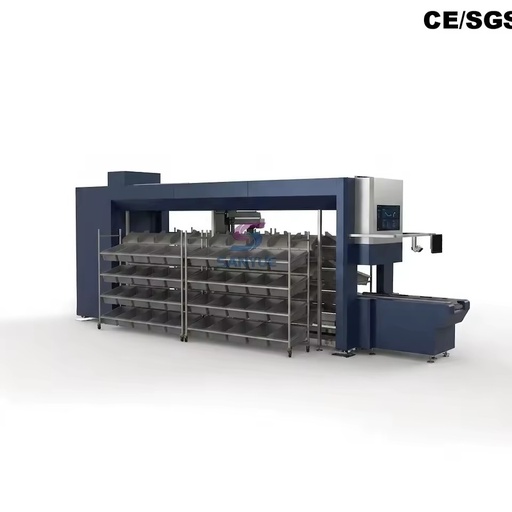 Retail Distribution 1200-4800 PPH Light-weight Goods PLC Control Spare Parts Energy Saving 3D Put-wall Sortation Equipment