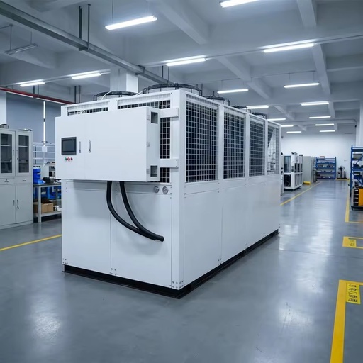 40HP Air Cooled Screw Chiller Unit Energy Saving Air Cooling Equipment for Industrial Refrigeration Plastic Processing Factory