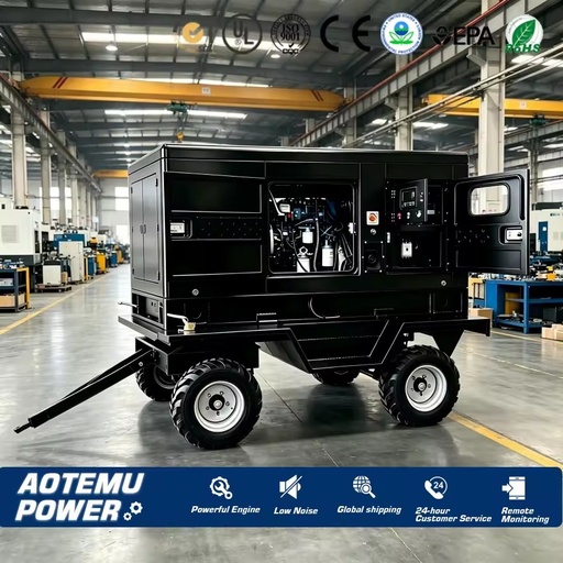 50kv 50kva 50kw 55kva 60 Kv 3phase diesel Generator Set with Trailer 50 Kwt Genset Prix