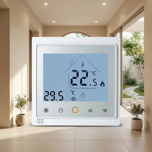 AC603F Digital Programmable WIFI Optional Heating Fan Coil Thermostat 220V/24V Energy Saving Flame Retardant PC+ABS Square