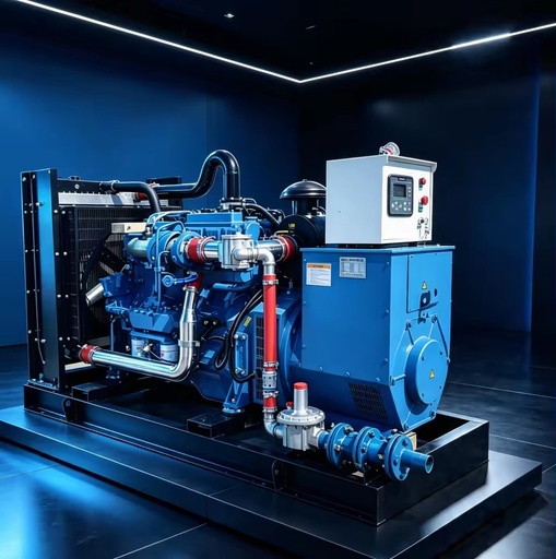 250kW Yuchai Gas Genset Heavy Duty Open Frame Industrial Emergency Standby Gas Power Generator Set