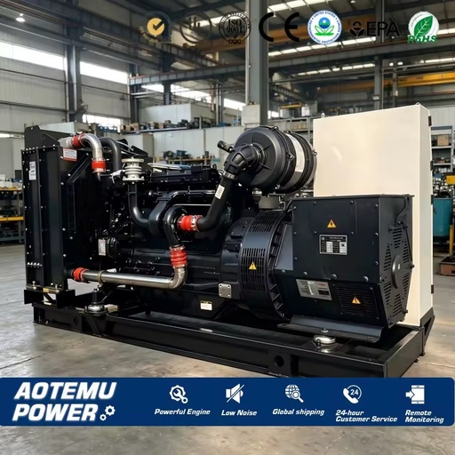 80-150KW Industrial Diesel Generator Set Open Type Emergency Standby Power Supply Genset for Construction Site Data Center