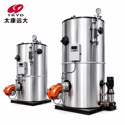 Automatic 100kg/h Natural Gas Fired Steam Generator 70kw Upright Design Steam Boiler for Small Scale Food Processing