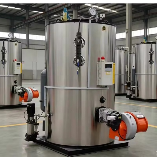 Vertical 150kg/h Dual Fuel Gas Oil Steam Generator 105kw Automatic Steam Boiler for Hotel and Commercial Laundry Service