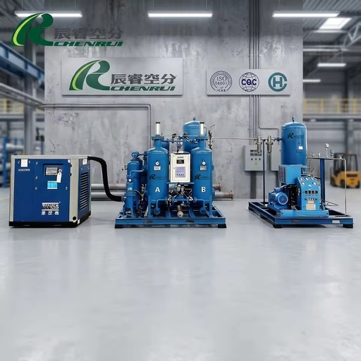 PLC Siemens Oxygen Generator Equipment High Purity 96% Low Cost Gas Disposal Machinery
