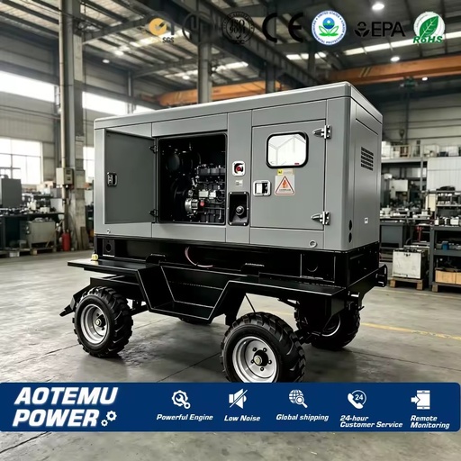 Trailer-mounted Generator Power Silent