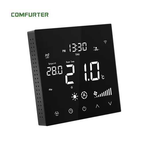 Wireless Room Low Temperature High Limit 24V Modbus Window Ac Digital Hvac Remote Shenzhen Ai Smart Thermostat