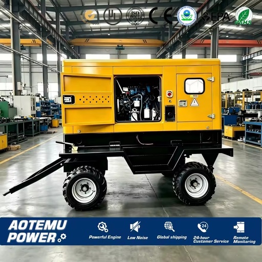 Trailer diesel Generators 40kva 50kva 60kva 70kva 110/220V/380V/400V/440V/480V Generators diesel Supplier