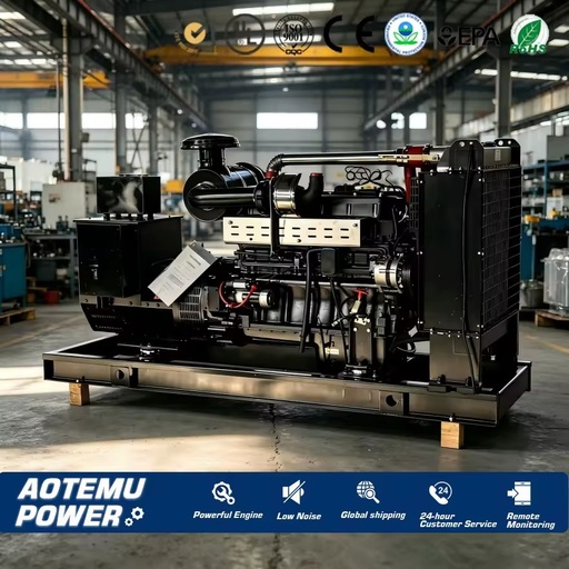 Power Diesel Generator Set 100-150kW 01-1 All-copper 380V Three-phase 180A 50Hz 100RPM Silent ATS 88% Efficiency