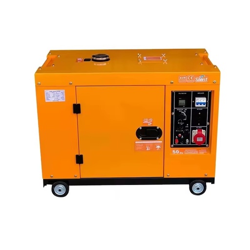 BRH Silent 9kw AC/DC Dual-Fuel Portable Generator Set with Remote Start for Natural Gas LPG Biogas Backup Power