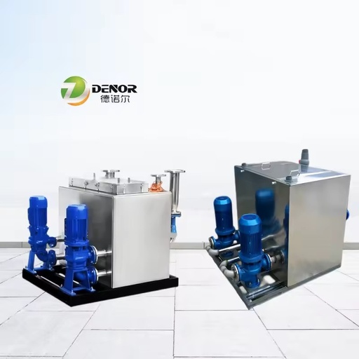 Small Commercial Sewer Pump System Municipal Raw Duplex Sewage Lift Station for Wastewater