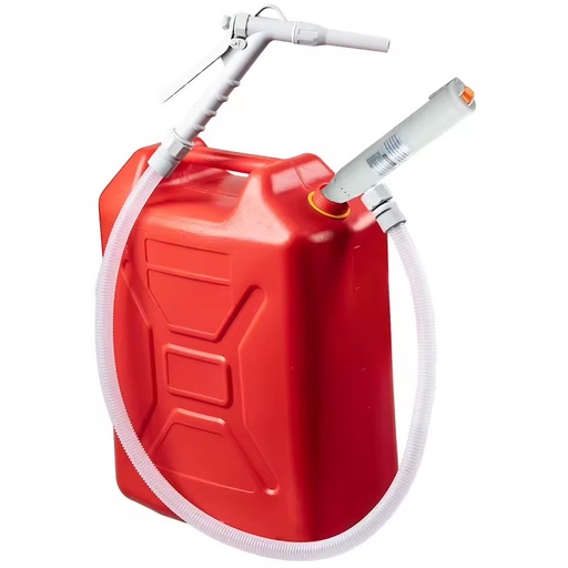 12LPM Manual Nozzle Fuel Transfer Pump Battery Powered Best Pump Fuel Transfer with Plastic Hose Sturdy & User-Friendly