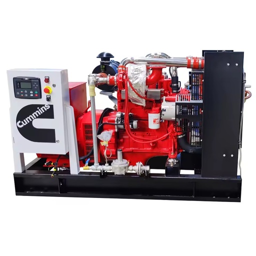 Natural Gas Generator 50kw 60kw 80kw Silent Type with Breaker with ATS GAS Generator Set Cumins Engine