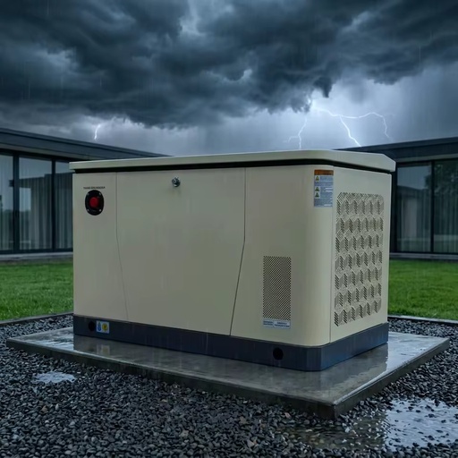 12kW Residential Standby Gas Power Generator NG LPG Dual Fuel Quick Install Roof Ground Elevated Support