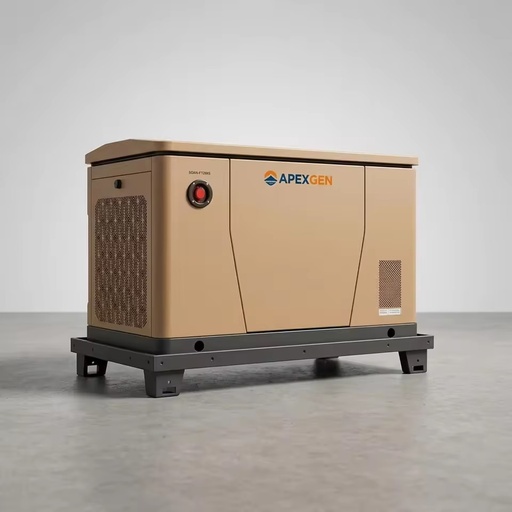 12kW Home Backup Generator Natural Gas LPG Dual Fuel Auto Start Flexible Installation Three Function Stand