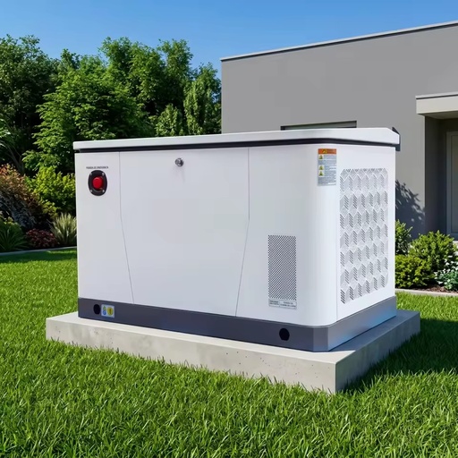 8kW Backup Gas Generator Residential NG LPG Dual Fuel Auto Start Three Function Stand Ground Elevated Rooftop