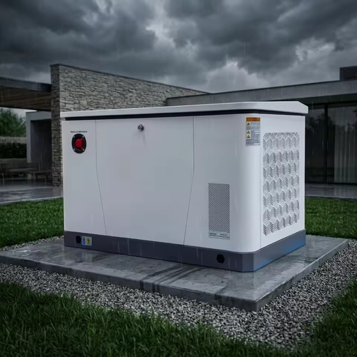 12kW Home Standby Gas Generator Dual Fuel Natural Gas LPG Easy Install Roof Ground Elevated Mounting