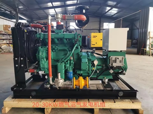 Natural Gas Generator Set HM 30KW Gas/Biogas Water-Cooled 95% Efficient Silent Fully Automatic Single-phase 220V Three-phase