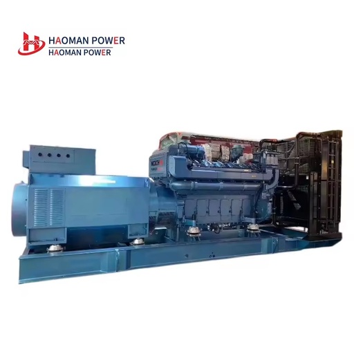 Natural Gas Generator Set HM 1500kW Biomass Biogas Gasifier 100% Efficiency Syngas Power ISO9001 Certified