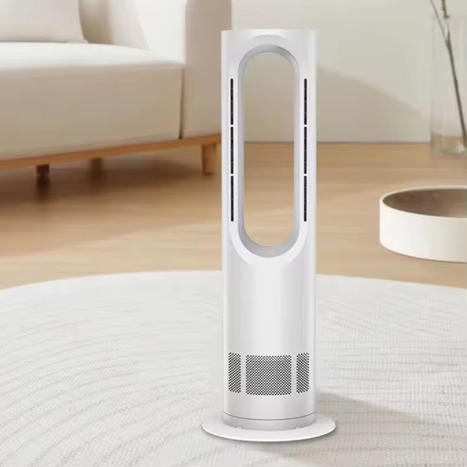17YEARS BSCI LEAFLLESS 2IN1 COOL HEAT BLADELESS PEDESTAL & TOWER FAN 75DEG SWING MUTE SAVING DESK FLOOR HOME SCENES