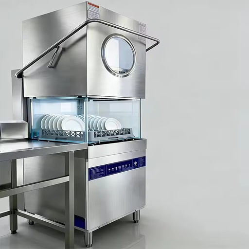 Industrial Use Commercial Kitchen Automatic Fast Washing Professional Heavy Duty Durable Energy Saving Hood Dishwasher