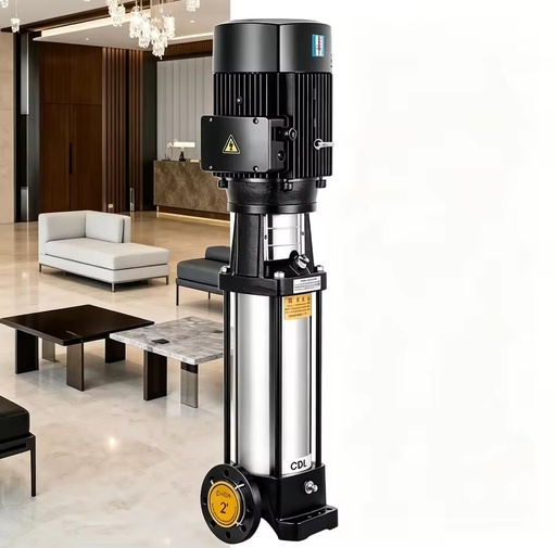 Hotel Water Pressure Boosting 12m3/h 2HP Smooth Operation CDLF Vertical Multistage Pump Low Vibration Water Pump 20m Head 50mm
