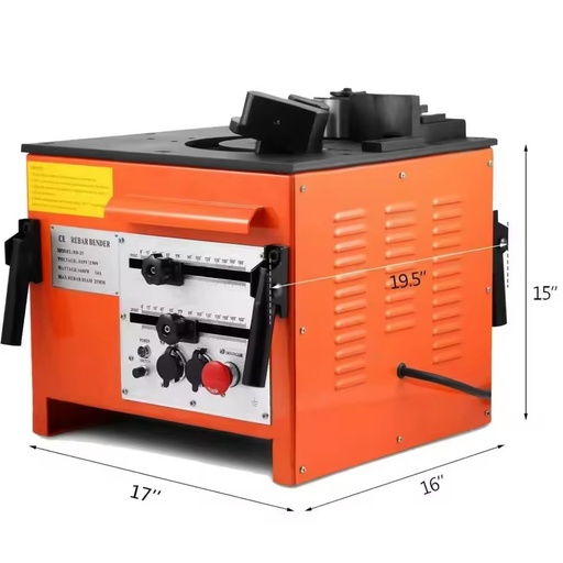 High Quality RB32 Automatic Rebar Bending Machine 3kW Motor Carbon Steel Construction CE Certified Professional Steel Bar