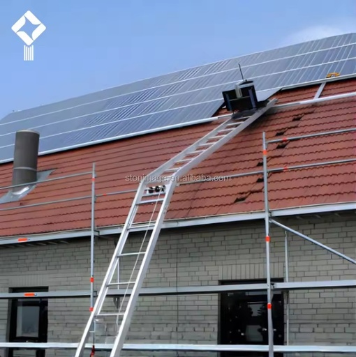 Photovoltaic Panel Lift Wire Rope Lift 4-25M Construction Elevator Ladder Hoists Lift Electric Steel Solar Panel Glass
