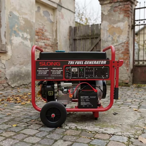 Ready to Ship Tri Fuel 9KW Generator with Wheel and Handle Gasoline LPG Natural Gas Air Cooled Engine for Home and Jobsite