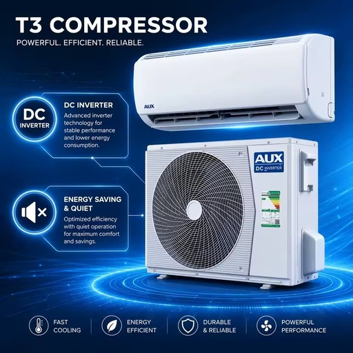 AUX T3 Compressor Split Air Conditioner DC Inverter Energy Saving 18000 BTU Wall Mounted AC for Tropical Areas