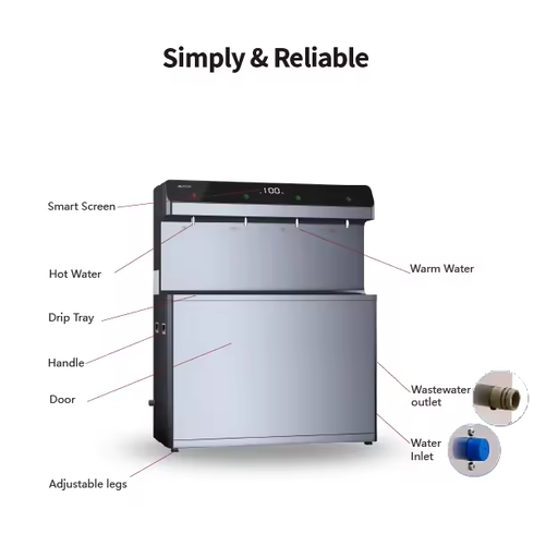 English: Energy Saving Public Water Cooler Dispenser Stainless Steel Vertical Drinking Water Equipment