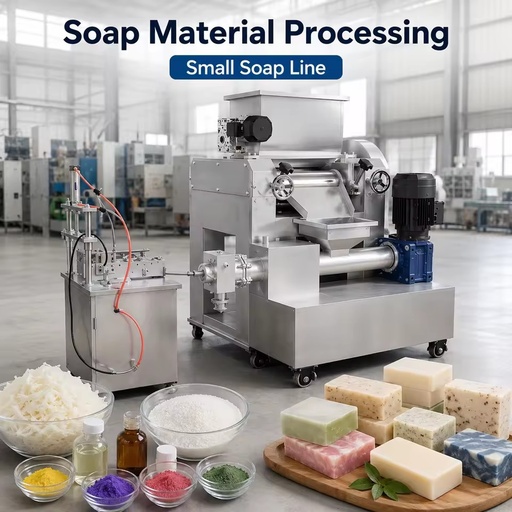 Small Scale Mini Soap Production Line DDCT-200 20-200kg/h for Hotel Soap to Achieve Energy Saving